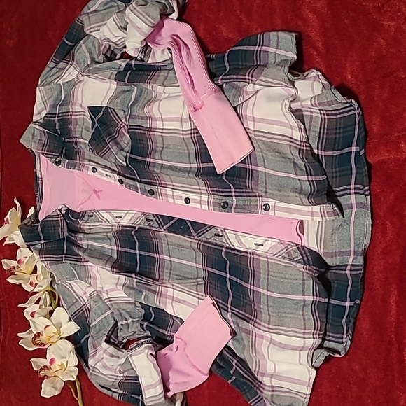 Plaid Layering Button up Top - Picture 2 of 13